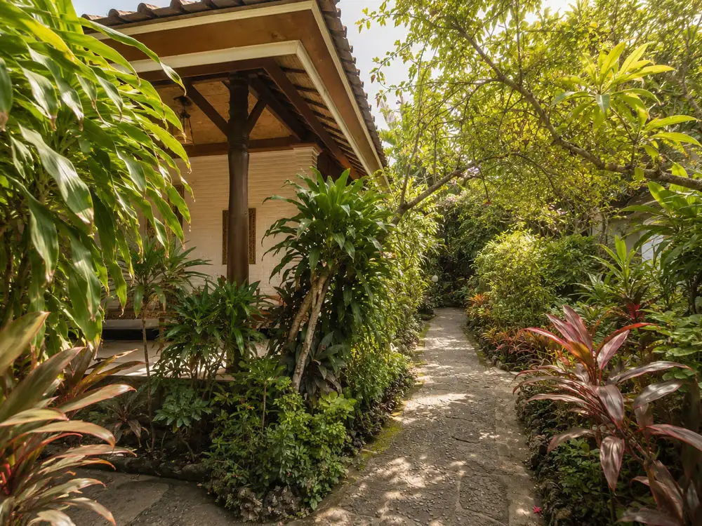 Tropical Garden Setting at Swastika Bungalows